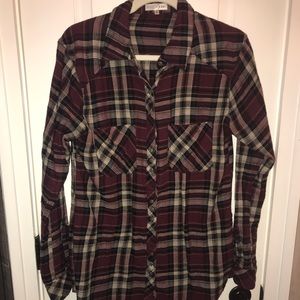 Maroon flannel